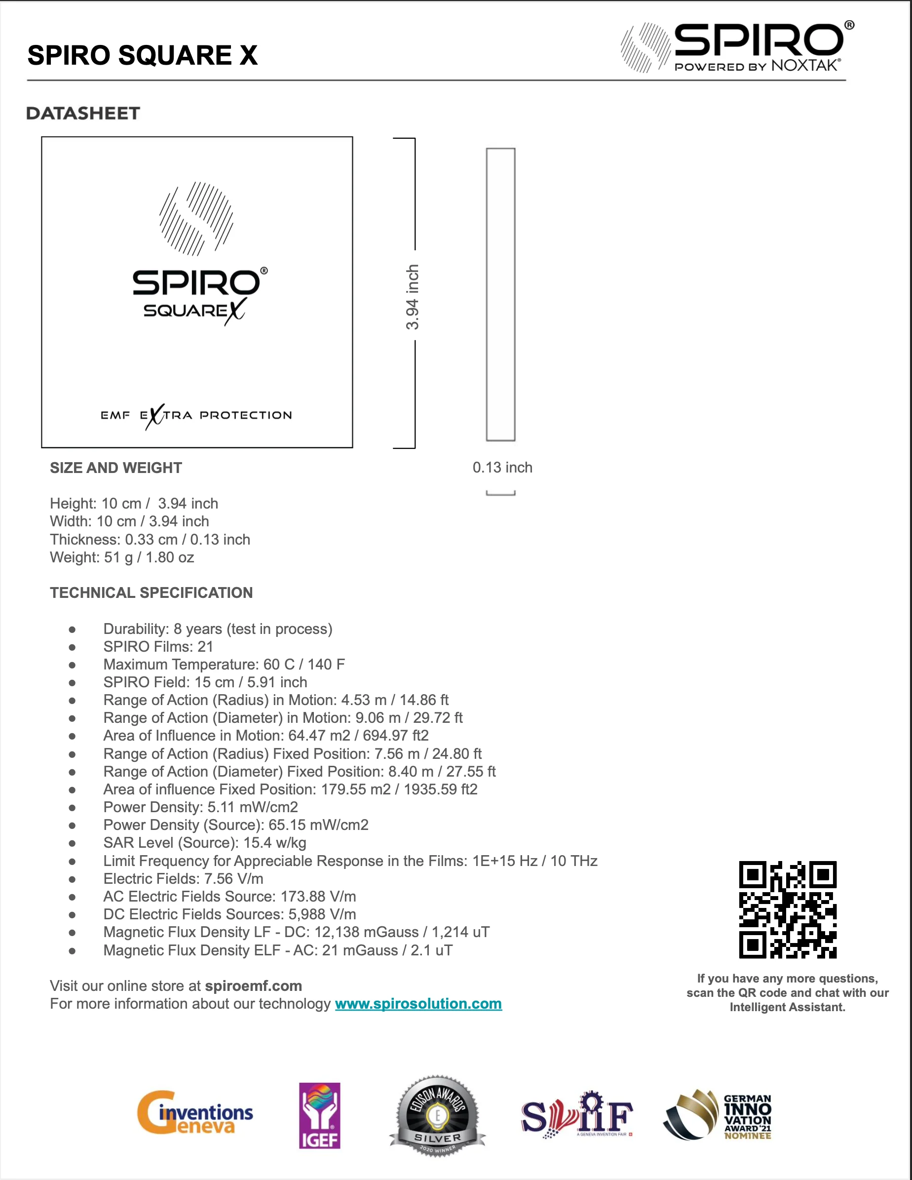 d. SPIRO® SQUARE X - Advanced Electromagnetic Filter for WiFi Routers and Workstations - Image 7